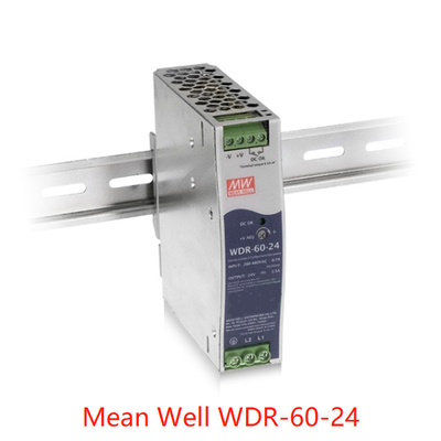 60W Mean Well WDR-60-5 Rail Power Supply Efisiensi Tinggi 93%