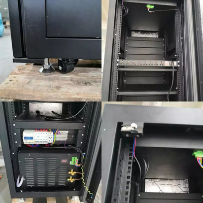 42U 600mm Server Luar Ruangan 19 Inch Rack Mount Cabinets Dengan Penggemar DC48V