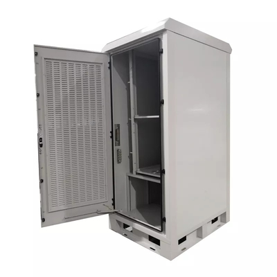 Kabinet Data Tahan Cuaca Listrik Luar Ruangan 42U Dengan Pendinginan IP55 IP65