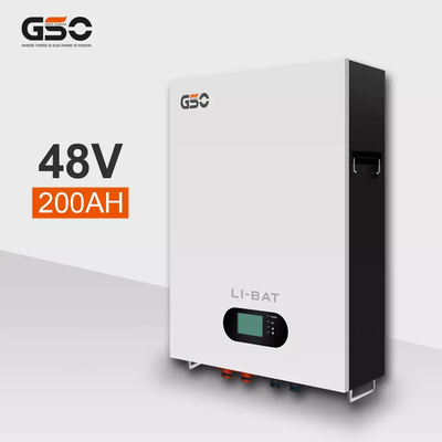 Deep Cycle 48V 200ah Wall Mounted Baterai Lithium Ion Dengan BMS Untuk Aplikasi Penyimpanan Rumah