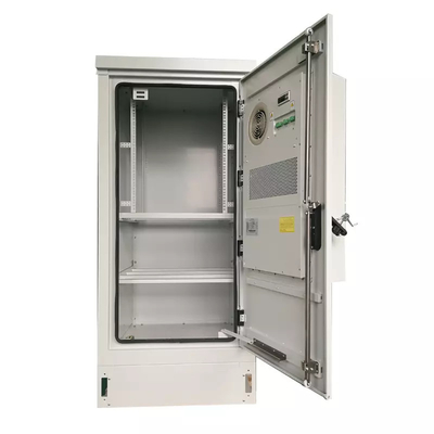 IP55 19 Inch Light Grey Telecom Racks Cabinets Luar Ruangan 27U 40U