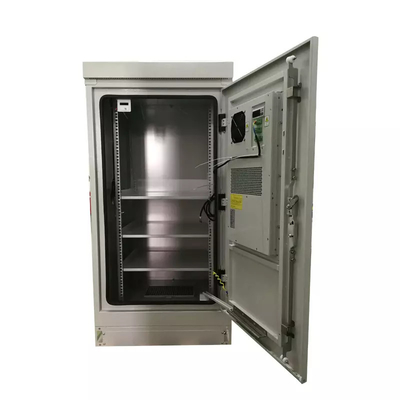 IP55 19 Inch Light Grey Telecom Racks Cabinets Luar Ruangan 27U 40U