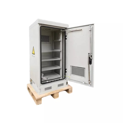 IP55 1.2mm SPCC Weatherproof Telecom Enclosures Pembukaan Depan 23U