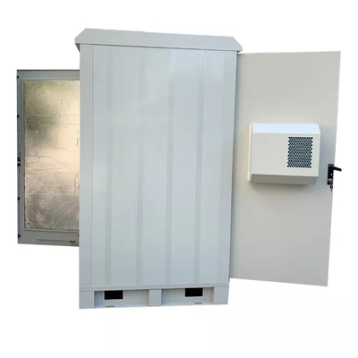 Pintu Ganda 24U Telekomunikasi Luar Ruang IP55 Anti Pencurian