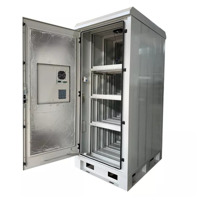 Pintu Ganda 24U Telekomunikasi Luar Ruang IP55 Anti Pencurian