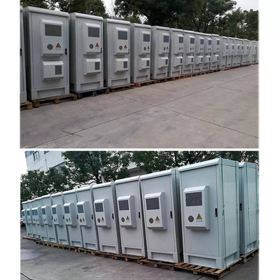 Pintu Ganda 24U Telekomunikasi Luar Ruang IP55 Anti Pencurian