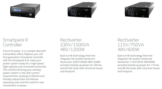 2U 19 inci 6kva 1 fase sistem tenaga telekomunikasi eltek rectiverter (CTOR0402.xxx)