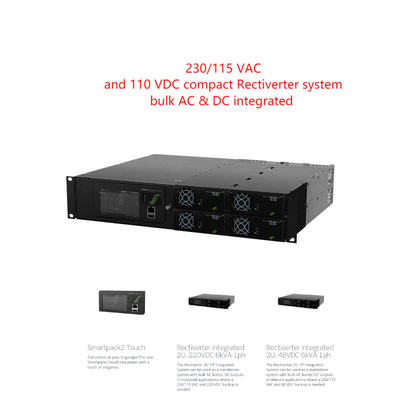 Telecom Rectiverter Massal AC Dc Sistem Tertanam 19 Inci Terpadu (Nomor Bagian:CIOR0402.xxx)