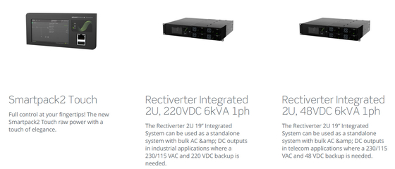 Telecom Rectiverter Massal AC Dc Sistem Tertanam 19 Inci Terpadu (Nomor Bagian:CIOR0402.xxx)