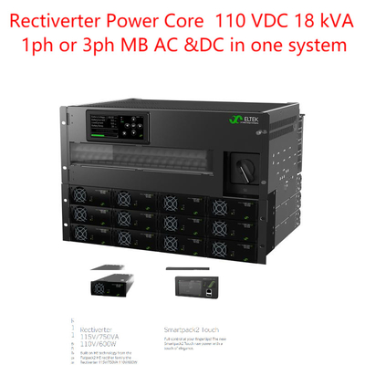 Rectiverter Power Core 110 VDC 18 kVA 1ph atau 3ph Hingga 18Kva AC & 14.4kw 110Vdc keluaran