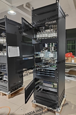 Pembangkit Listrik Custom Made FP2 48Vdc 48kw 1000A Indoor Telecom Big Plant Eltek Rectifier Smartpack2 Controller 3 Phase 208V