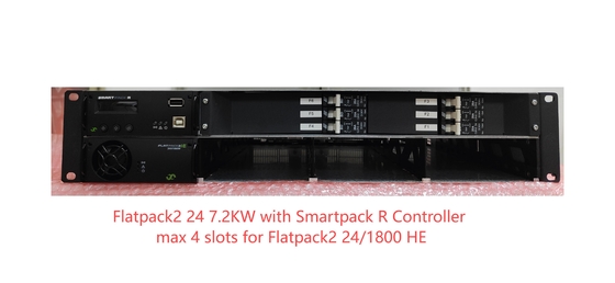 Eltek FP2 24V 7.2KW Powercore 2U 19 Inch Max 4 Slot Untuk Flatpack2 24/1800 HE Smartpack R Controller