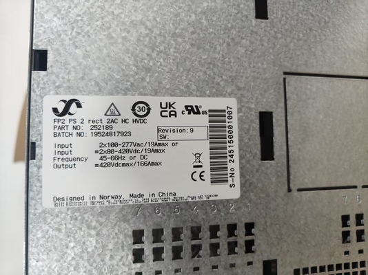 Eltek Power Rack 252189 FP2 PS 2 Lurus 2AC HC HVDC Power Shelf Untuk Flatpack2 24/1800HE P/N 252189