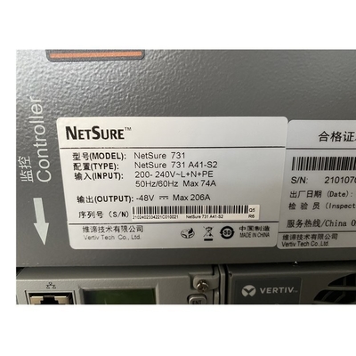 Vertiv 48Vdc Sistem Daya Tertanam 19 inci Peralatan Telekomunikasi Netsure 731A41 200A Switch Power Supply