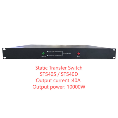 220V Dual-Switching STS Single-Phase Relay Static Transfer Switch dengan kisaran arus STS45S STS45D 45A Untuk Dual-Channel AC Power