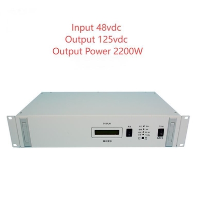 19" Rackmount RCT2000D Series Isolated DC DC Converters Input 48vdc Output 125vdc D20-18-25