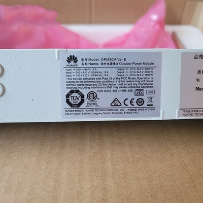 Modul Daya Luar Ruangan Huawei OPM30M 48V Komunikasi Luar Ruangan Tahan Air Catu Daya Switching 2000W Stasiun Basis AC ke DC