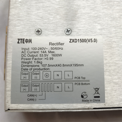 ZTE 48V 48/1500w ZXD1500v4.0 48v 3000w 48v 220v Ac Ke Modul Penyearah Dc 48v