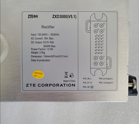ZTE ZXD3000 V5.6 V5.5 Modul Daya Komunikasi 48V50A AC-DC Pengoreksi Efisiensi Tinggi 3000W