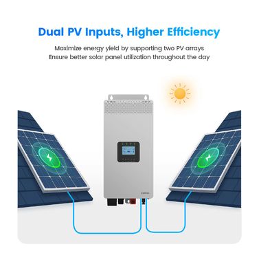 HP-AHP20A 3KW 3.5KW Inverter Surya Off Grid Rumah 3500W Frekuensi Tinggi Gelombang Sinus Murni Inverter Surya Dengan Pilihan WiFi