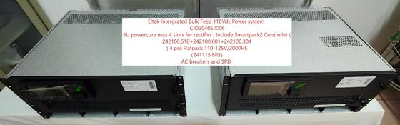 Sistem daya DC Eltek Flatpack2 110Vdc 8KW CIO20405.XXX Sistem dengan Flatpack 110-125V/2000HE 241115.805 241119.805