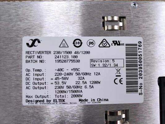 Modul Rectiverter Inverter DC AC Eltek dengan Efisiensi Tinggi Konversi Daya 115V/750VA 48V/600W