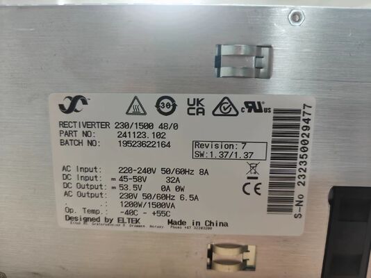 Modul Rectiverter Eltek 48V 230V/1500VA Efisiensi Tinggi DC AC Flatpack2