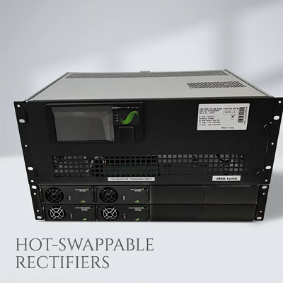 FP2 48V 12KW + 6KVA 230V 5U Sistem Daya Tertanam untuk Lingkungan yang keras