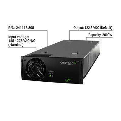 Modul Penyearah Eltek Flatpack2 110V 2000 HE P/N: 241115.805 Daya DC Efisiensi Tinggi untuk Gardu Induk Utilitas