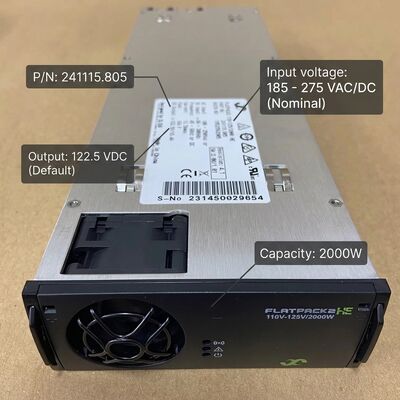 Modul Penyearah Eltek Flatpack2 110V 2000 HE P/N: 241115.805 Daya DC Efisiensi Tinggi untuk Gardu Induk Utilitas