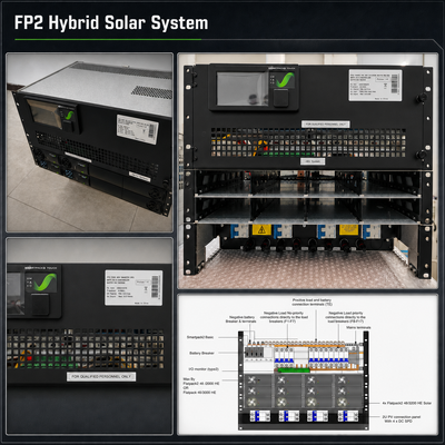 Custom dibuat 24Vdc 48Vdc 60Vdc 110Vdc 220Vdc Sistem Daya Eltek Flatpack2 2000W modul 3000W modul Smartpack 2 Controller