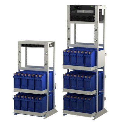 IP55 Telecom Enclosures 1.3m 1.9m Open Frame Cabinet Dengan Baterai