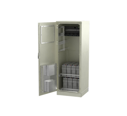 Stasiun Kereta Api 21KW 48Vdc BTS Outdoor Telecom Cabinets OEM ODM