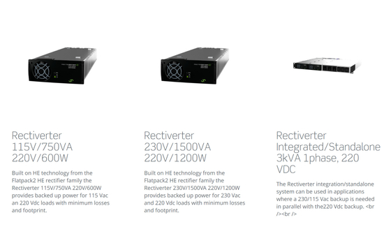 Sistem Tenaga Flatpack yang Dapat Diskalakan Eltek Reectiverter 54KVA 220Vdc EN 60950-1