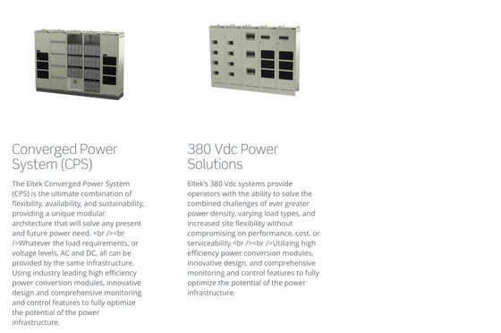 Sistem Tenaga Telekomunikasi Eltek Flatpack2 DCDC 380/48 3000 SHE 36KW 72KW