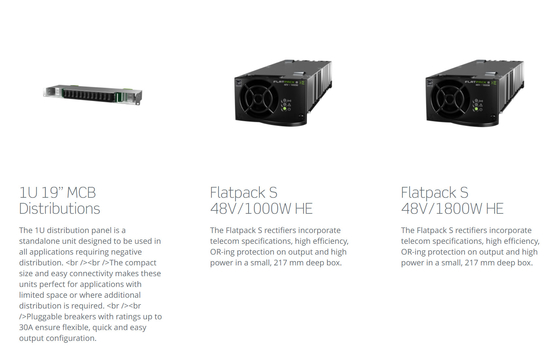 Sistem Daya Compact HE Eltek Flatpack S 1U 3KW 5.4KW 230VAC Fase Tunggal