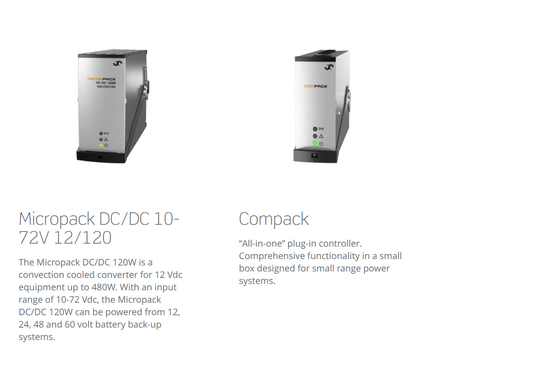 Sistem Eltek Micropack 120W1000W 12V 24V 48V pilihan dengan pengontrol kompak P/N: 241120.911 P/N: 241120.920 P/N: 241120.901