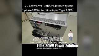 Eltek AC&DC Rectiveverter System 5U Tinggi Maks. Kapasitas DC 12KW Kapasitas AC 6KVA